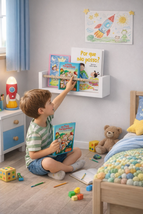 Pack 2 Repisas blancas para libros