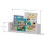 Pack 2 Repisas blancas para libros