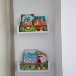 Pack 2 Repisas blancas para libros