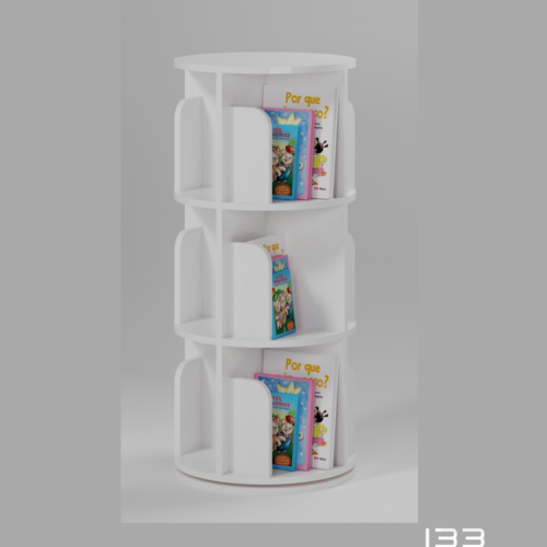 Organizador Giratorio de 3 Niveles Blanco