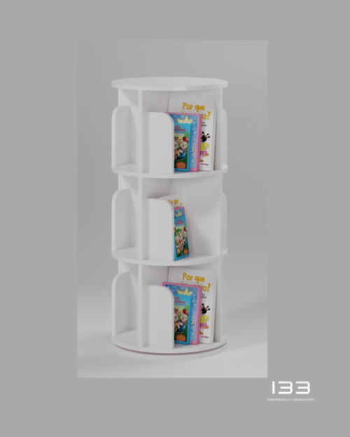 Organizador Giratorio de 3 Niveles Blanco